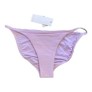 Red Carter Ribbed Bikini Bottom in Pulse Lavender NWT